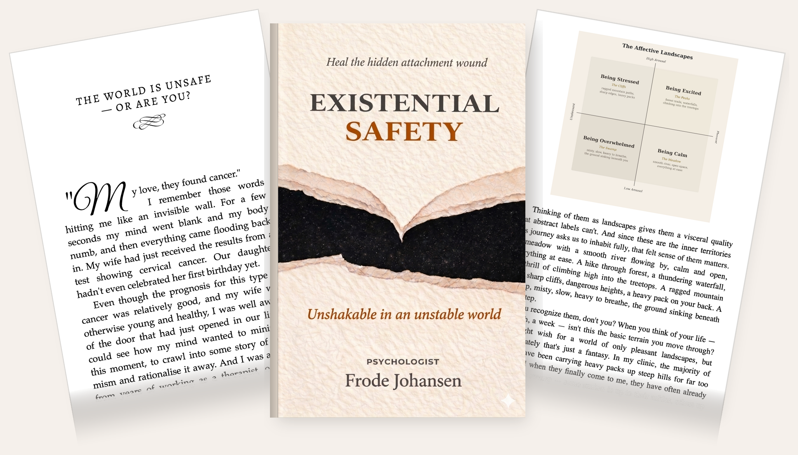 Existential Safety by Frode Johansen — book with open pages